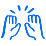 Raised hands